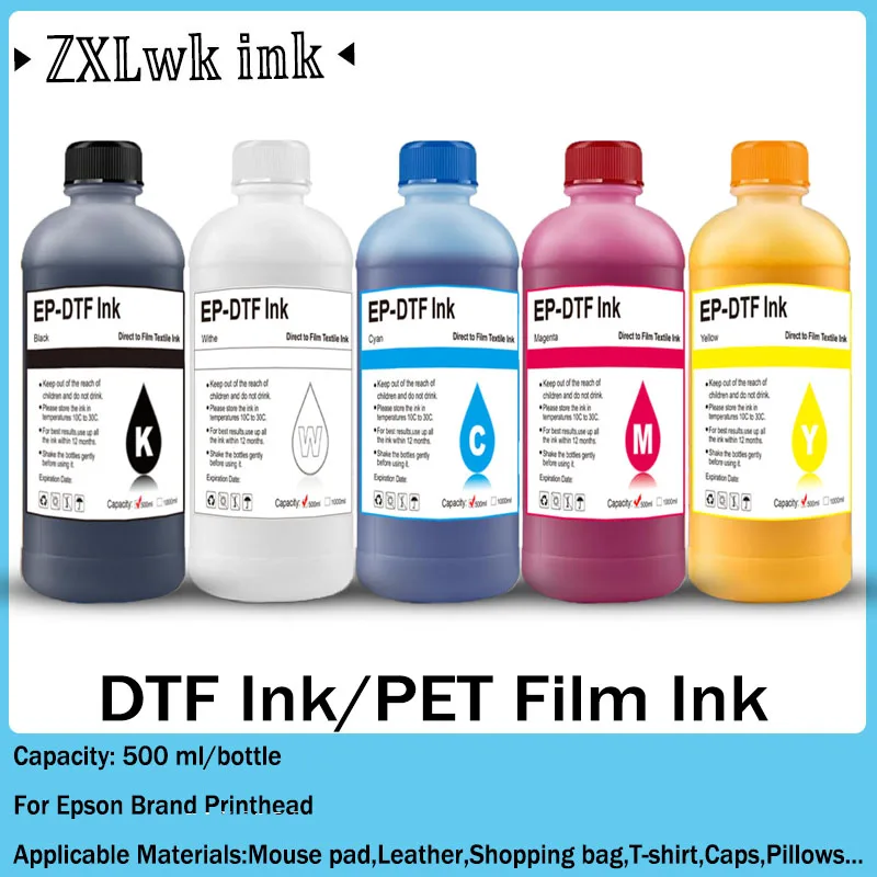 

500ML DTF Ink White For Epson I3200 P800 L1800 1390 L800 L805 1430 3880 R2400 P400 XP-15000,For All DTF Printers,for DTF Film