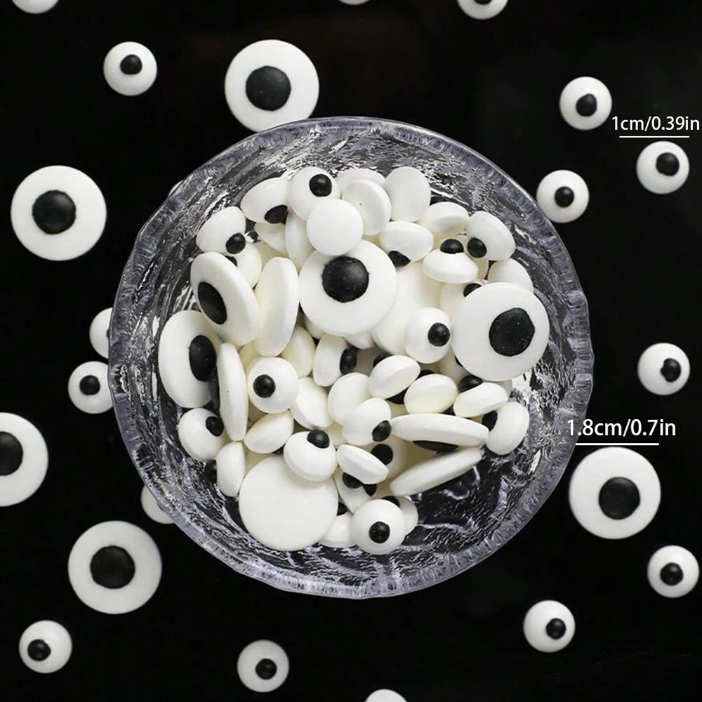 85g Bunte Augen-Halloween-Kuchendekoration Perlenkugeln DIY Gesprenkelte Rote Lippen Kuchen-Deko für Halloween-Party Backzubehör – Detail 6