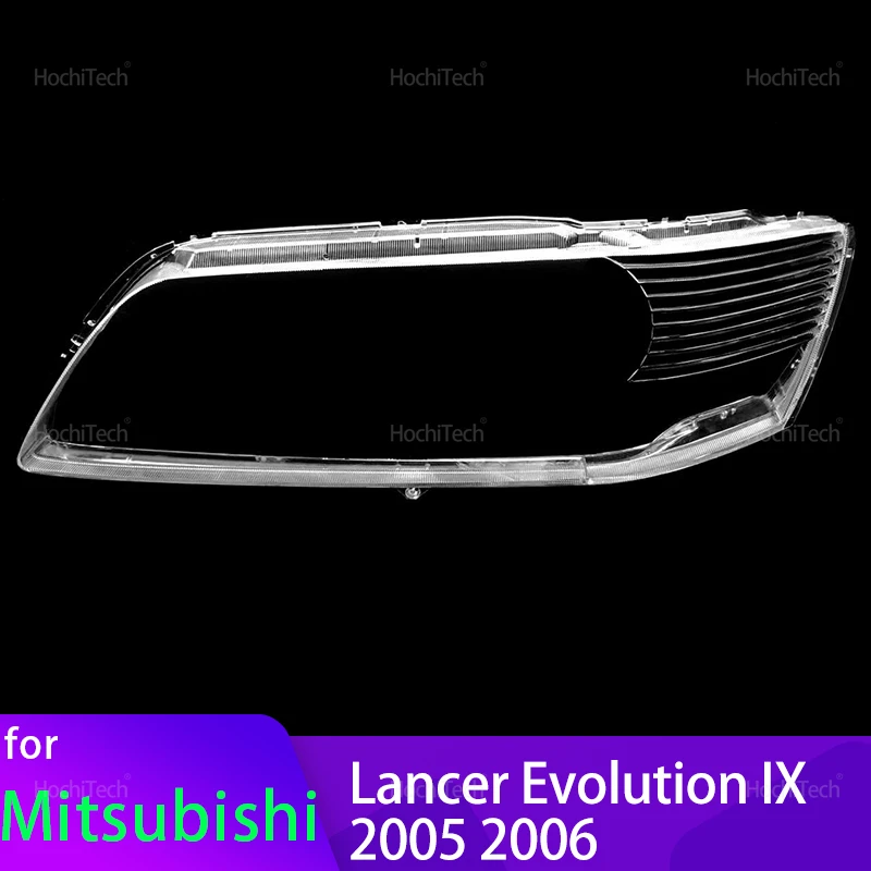 For Mitsubishi Lancer Evolution IX 9th CT9A CT9W 2005 2006 Transparent Housing Front Headlights Lens Mask Shell Glass Lampcover