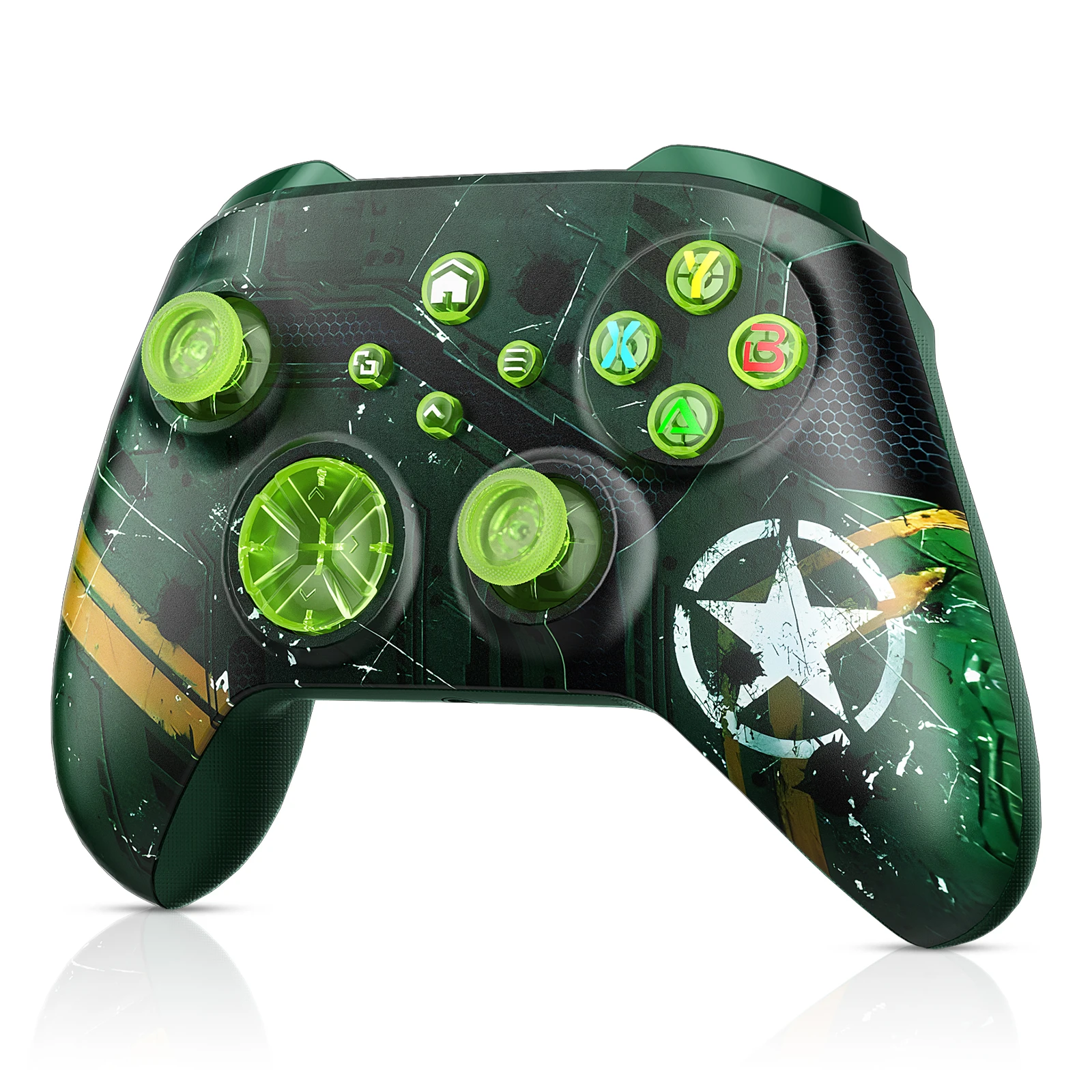 لوحة ألعاب WiFi لاسلكية لوحدة تحكم Xbox المتوافقة مع Xbox One، Xbox Series X/S PC مع وظيفة Turbo/Macro، مقبس سماعة رأس 3.5 مم