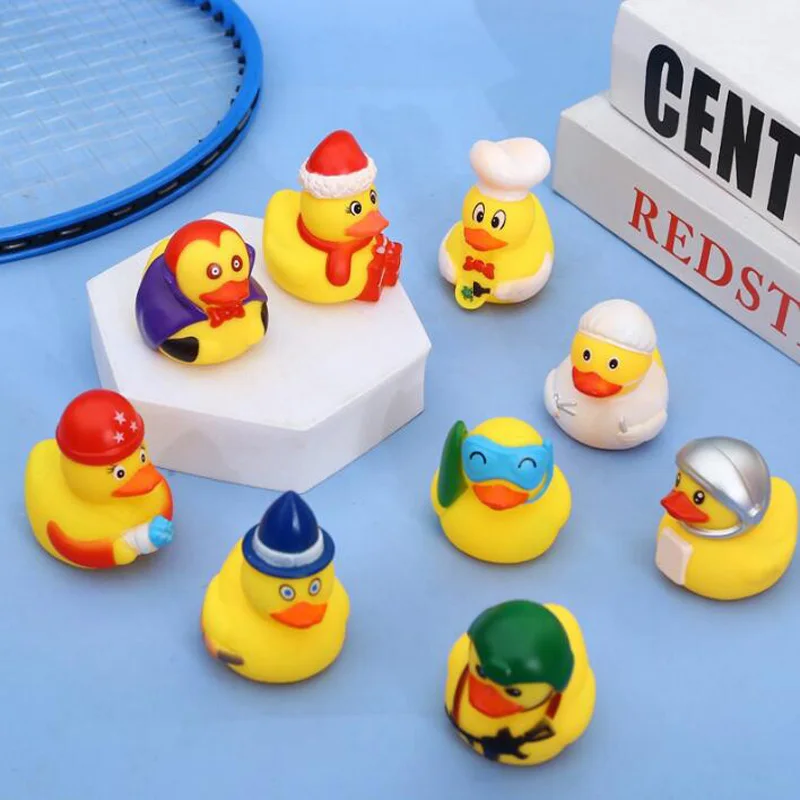 New Rubber Ducks in Bulk Assortment Duckies for Jeep Ducking Floater Duck Bath Toys Party Favors Baby Bath Toy