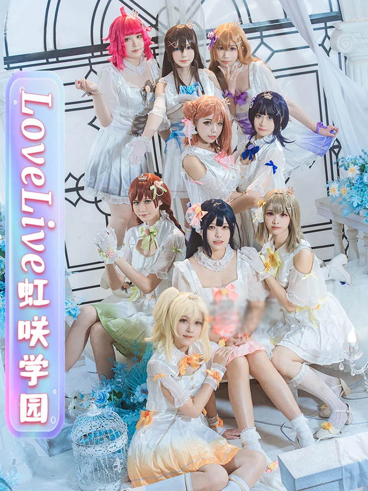 Lovelive Nijigasaki 5e Cosplay Alle Leden Eeuwig Moment Schattig Idool Podium Zingende Uniform Kostuum A