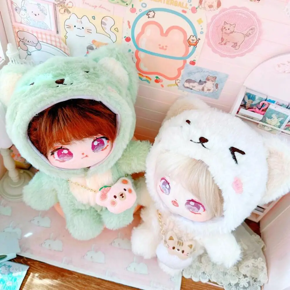 ใหม่แฟชั่นตุ๊กตาHoodiesขนสัตว์มินิเสื้อผ้าRompersแมวสัตว์Idolชุดตุ๊กตา20ซม.ตุ๊กตาเสื้อผ้า/ผ้าฝ้ายตุ๊กตาตุ๊กตา