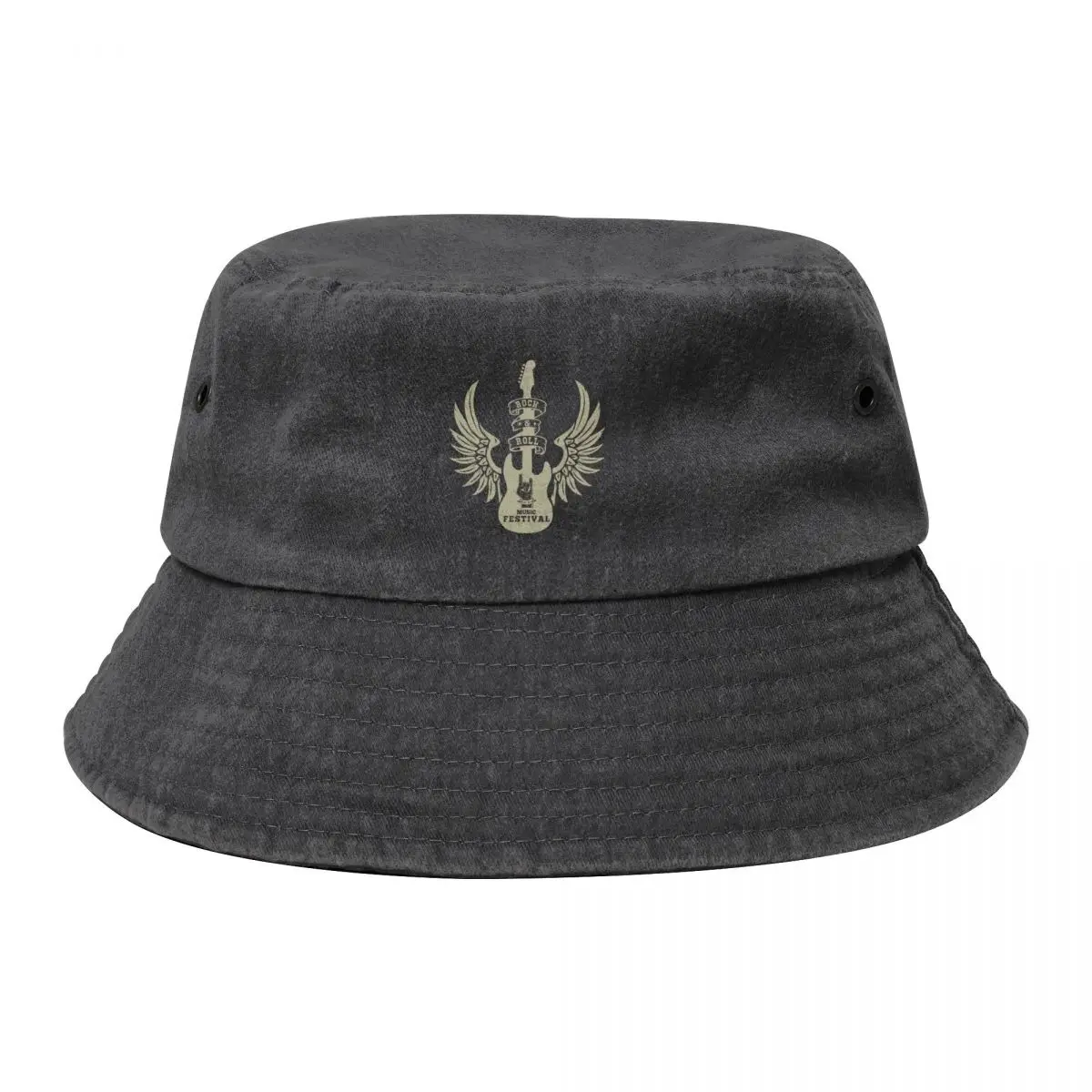 

Rock and Roll Bucket Hat funny hat Hat Baseball Cap derby Caps Male Women's