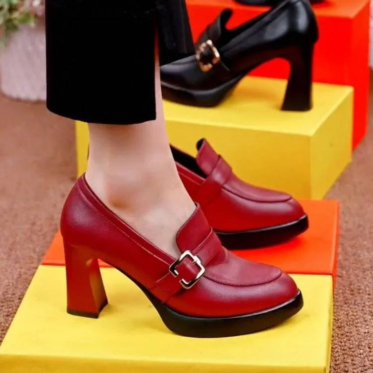 Women Shoes High Heels Square Toe Pumps Soft Designer Shoes Women Lightweight Loafers Office Shoes Mules Zapatos Para Mujeres