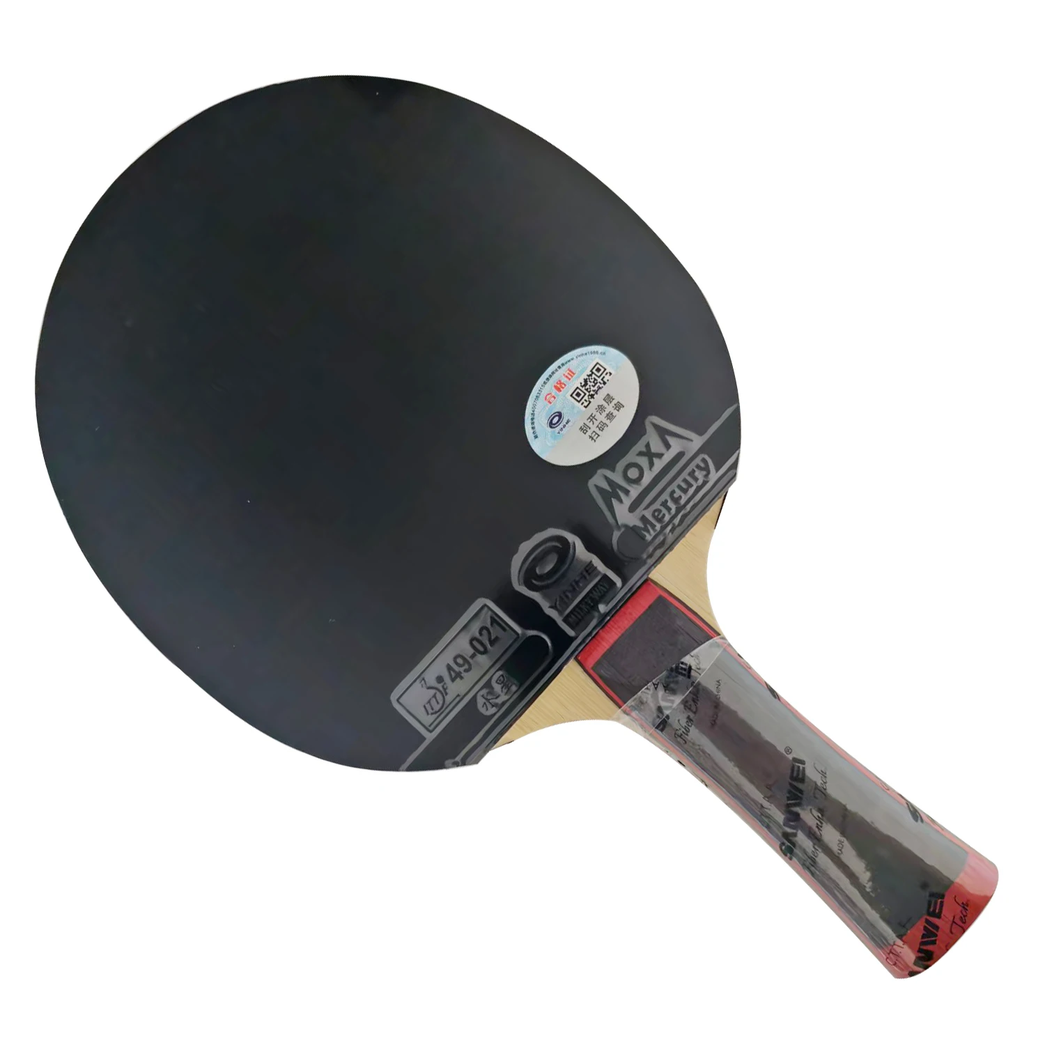 Pro Combo Schläger SANWEI FEXTRA 5 Tischtennisschläger mit 2x YINHE Mercury II MERCURY 2 Tischtennisbelag – Detail 5