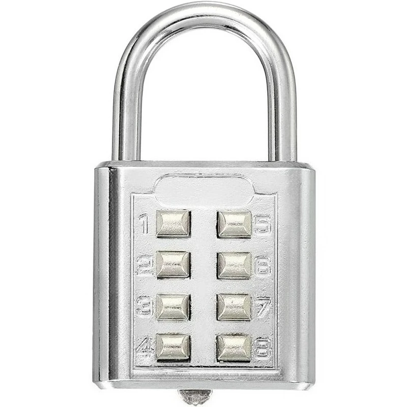 Wireless Rotary Dial Padlock - Secure, Durable Combination Lock for Suitcases & Travel Gear, Heavy-Duty Metal Construction