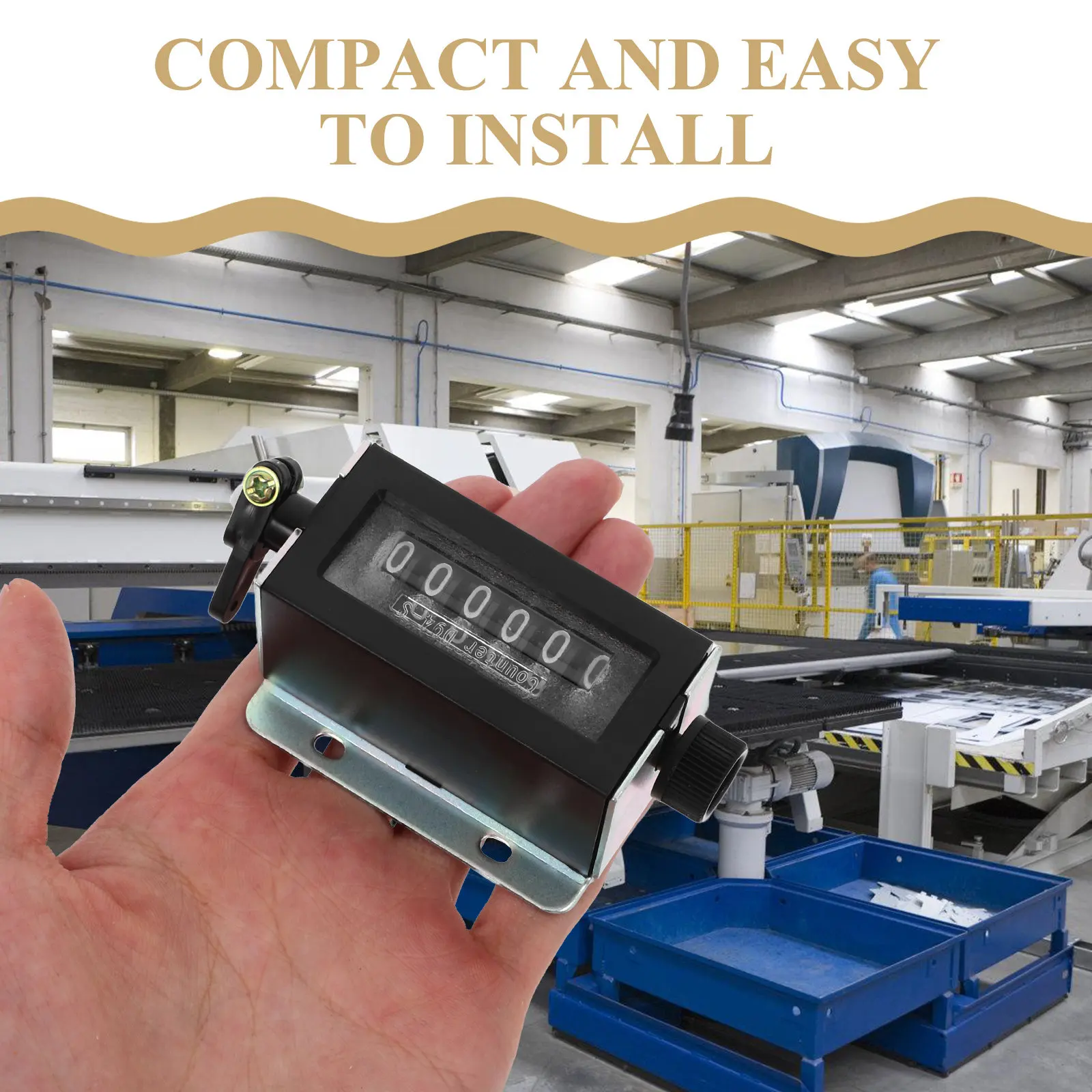 High Precision Manual Mechanical Counter for Industrial Use Handheld Tally Counter Accurate Counting Punch Machines