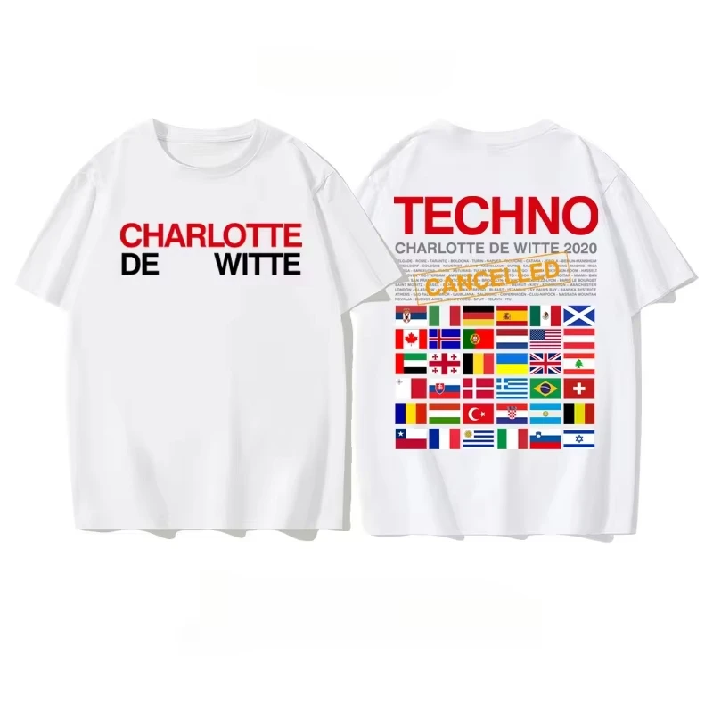 2026 New Summer Charlotte De Witte Charlotte DJ Around Clothes Ifc Edc Electronic Music Festival Bungee Jumping Suit T-shirt Ins