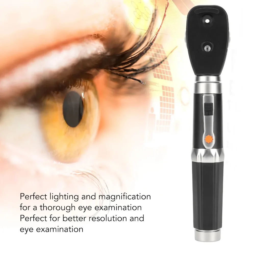 Medical Ophthalmoscope Adjust Diopter Bright Lighting 19 Diopters  5 Aperture Perfect Magnify Eyes Diagnostic Tools Safe Healthy