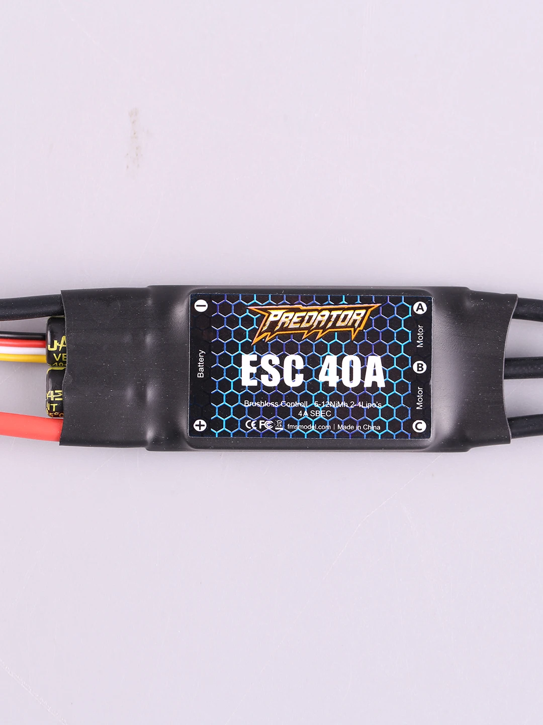 Fms PREDATOR Brushless Esc 40A Aircraft Model Electric Adjustment 3a Switch Bec Configuration whit Reverse Thrust Function