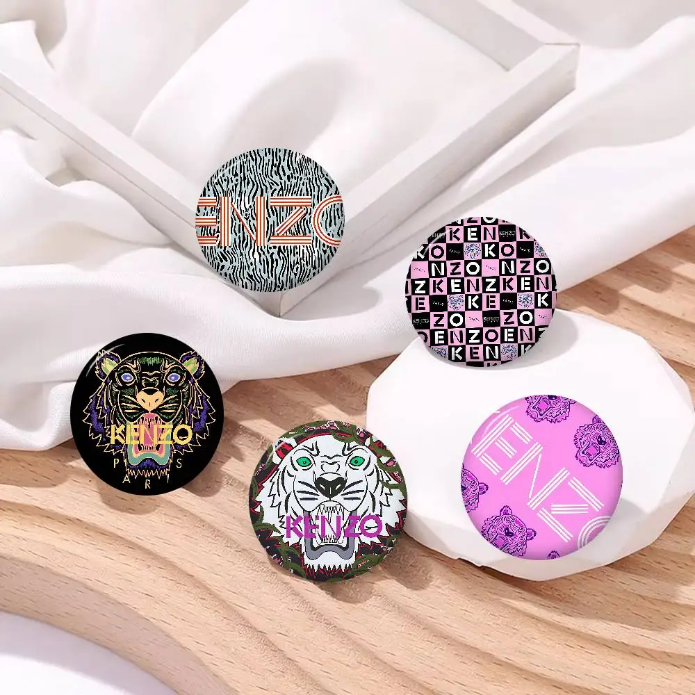 Imprint Tiger K-Kenzos 58mm Animals Funny Brooches Badge Backpack Clothes Gift Accessory