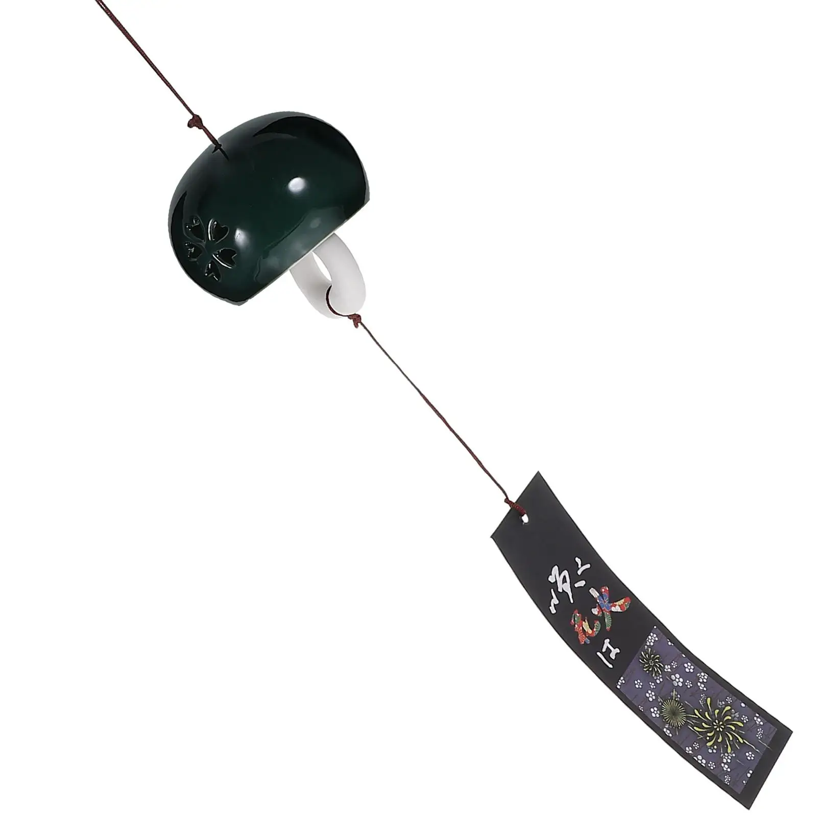 

Ceramic Wind Chime Retro Decor Yard Chimes Japanese Plant Bell Ceramics Hanging Decoration Decorations
