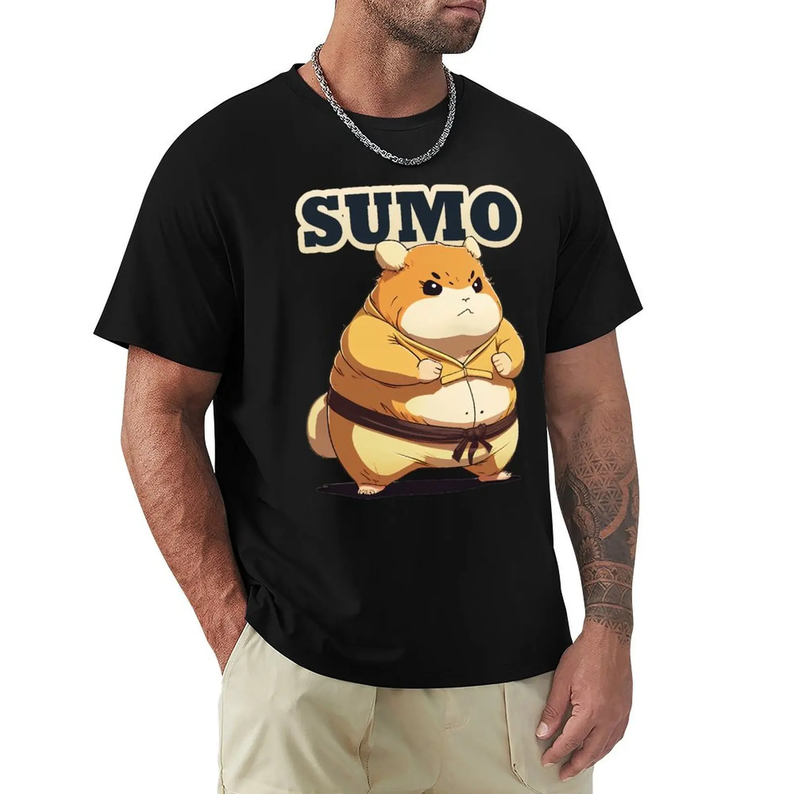 Camiseta de manga corta informal de Navidad con diseño de luchador de sumo Yokozuna Rikishi Sekitrori