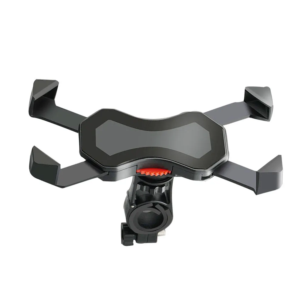 

Adjustable Anti-Shock Phone Holder for Bicycle Motorcycle Mount Mountain Biking Ride GPS Navigation Music Control Black