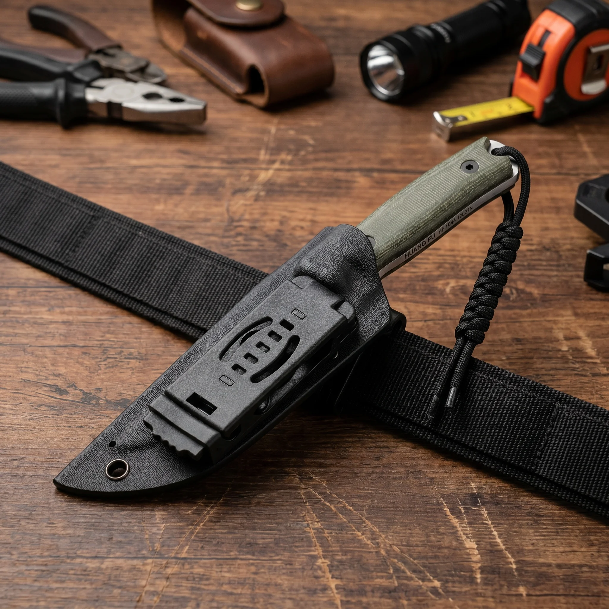 Multifunktionales Outdoor-Messer für den täglichen Gebrauch, einteilige integrierte Klinge, tragbares Werkzeug für Outdoor-Abenteuer und Gartenpflege. – Detail 5