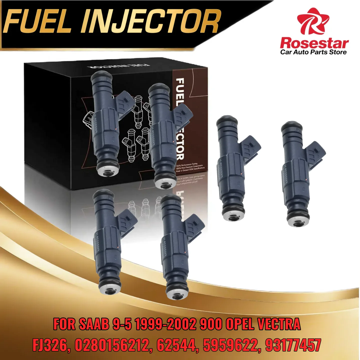 

6 PCS Fuel Injector for Cadillac Catera for Saab 9 5 900 9000 3 0L 2 5L Engine FJ326 0280156212 62544
