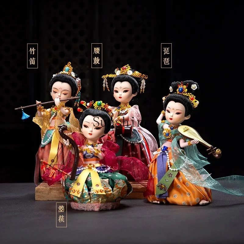 Chinese style four beautiful women doll ornament characteristic crafts