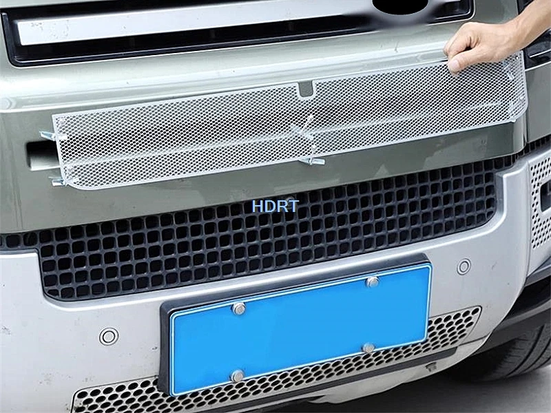 

Car Style Water Tank Insect Screening Net For Land Rover Defender 90/110 2020 + Front Bumper Proof Mesh Air Intake Grille Cover