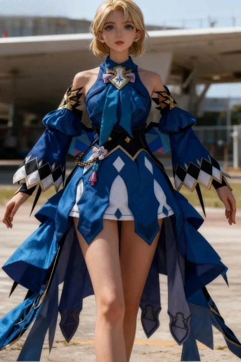 

Cerydra cosplay: Honkai: StarRail Cerydra cosplay costume set including accessories and wig character role-play clothing