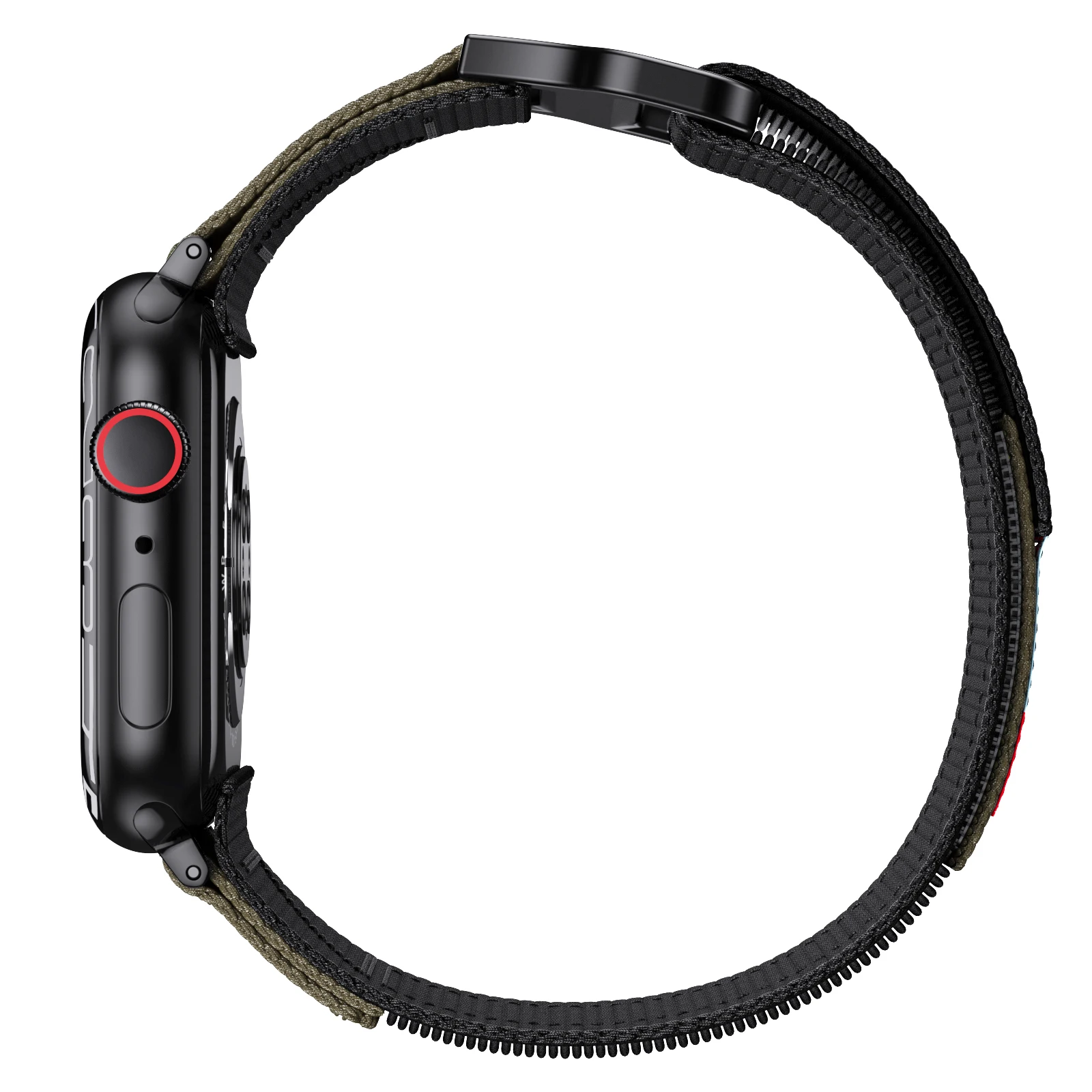 Wrist Strap for Apple Watch Ultra 2 Series 9 8 7 6 SE 5 4 Nylon Tactical Sports band for iwatch 49 45 44 42mm 40 41 38 Bracelet