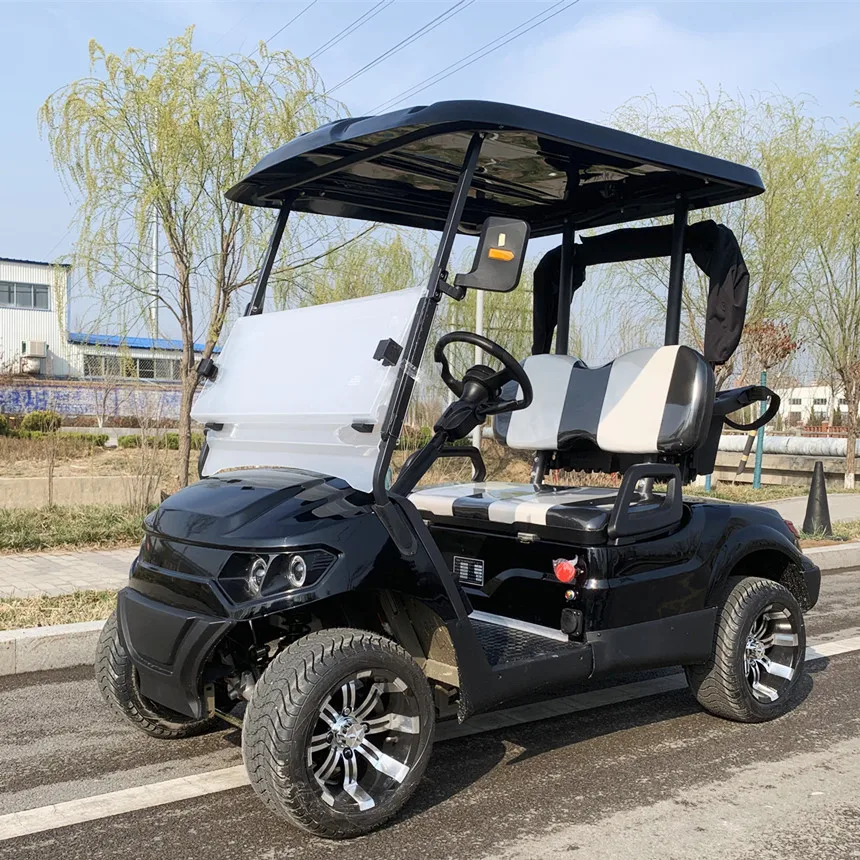 The World’s First Model In 2024 Lithium Battery Powered 72V Electric Car Street Legal Golf Cart Design Upholstered Seat