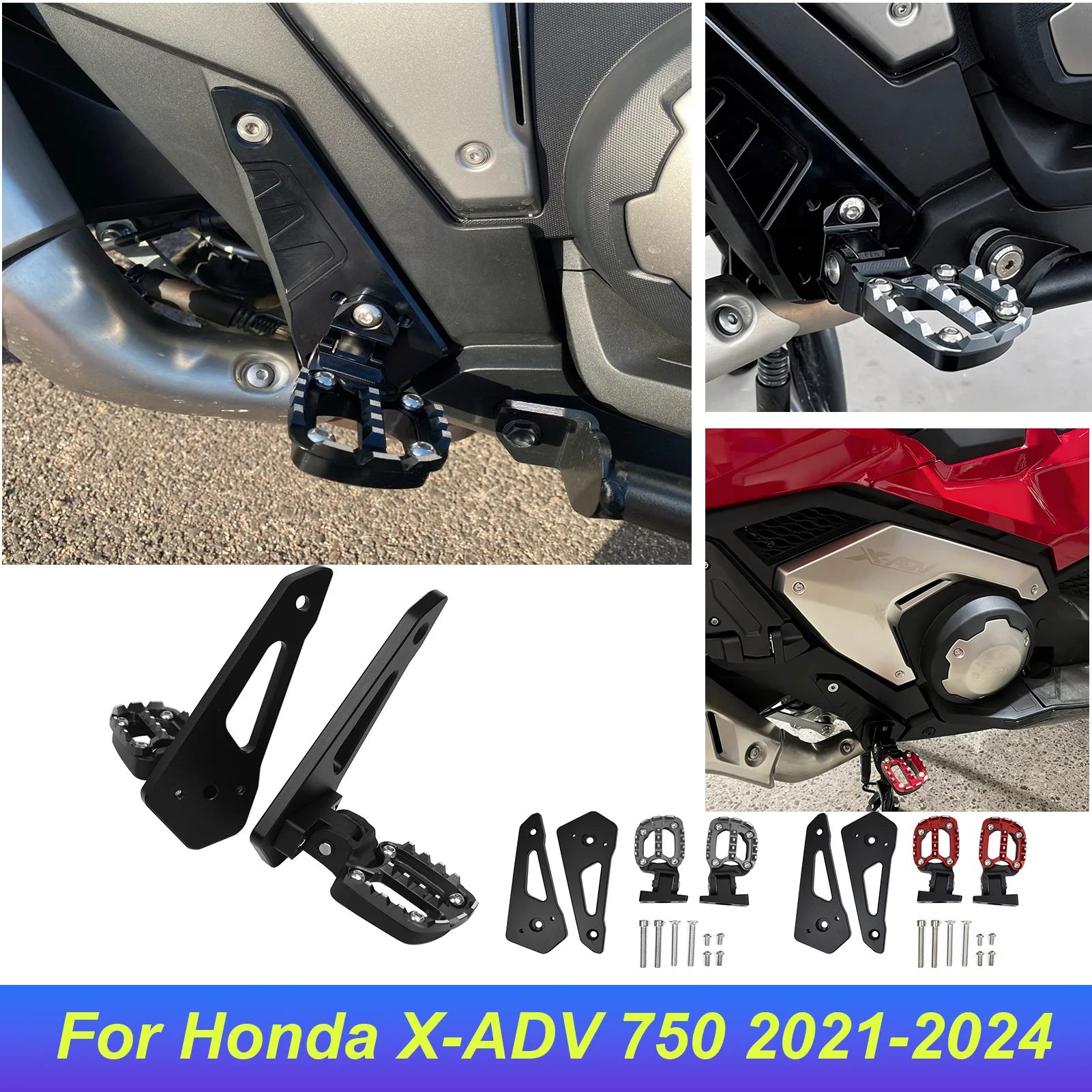 

Задние подножки (педали) для мотоцикла Honda X-ADV 750 (2021-2025) – аксессуары для пассажира