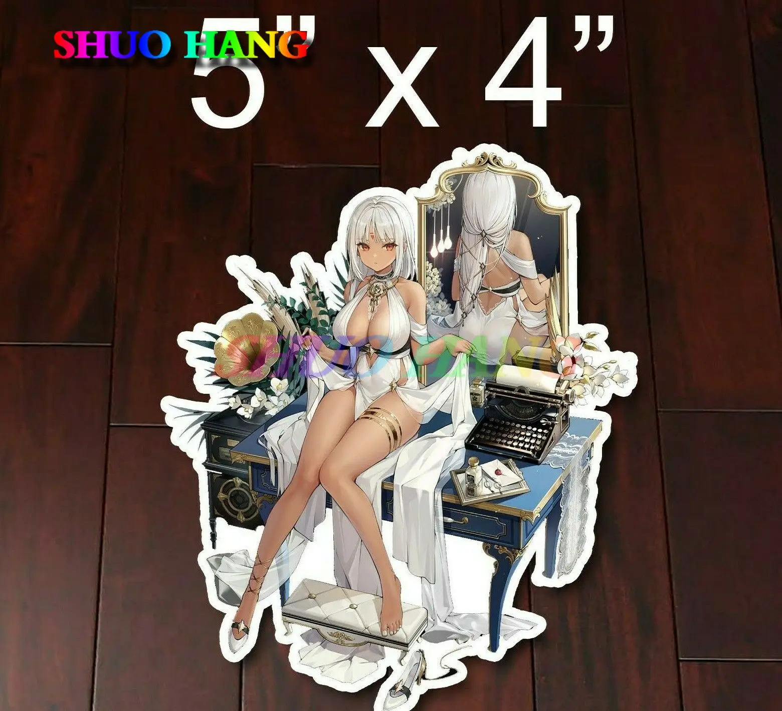 

Azur Lane Enka Anime Girl Waifu Big Boobs Reflective Sticker Vinyl Decal Car Window Bumper Trunk PVC