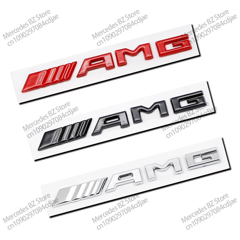 

Amg Letter Emblem Badge for Mercedes AMG A B C E S GLK GLA Interior Center Console Fob Logo Car Styling Accessory Car Stickers