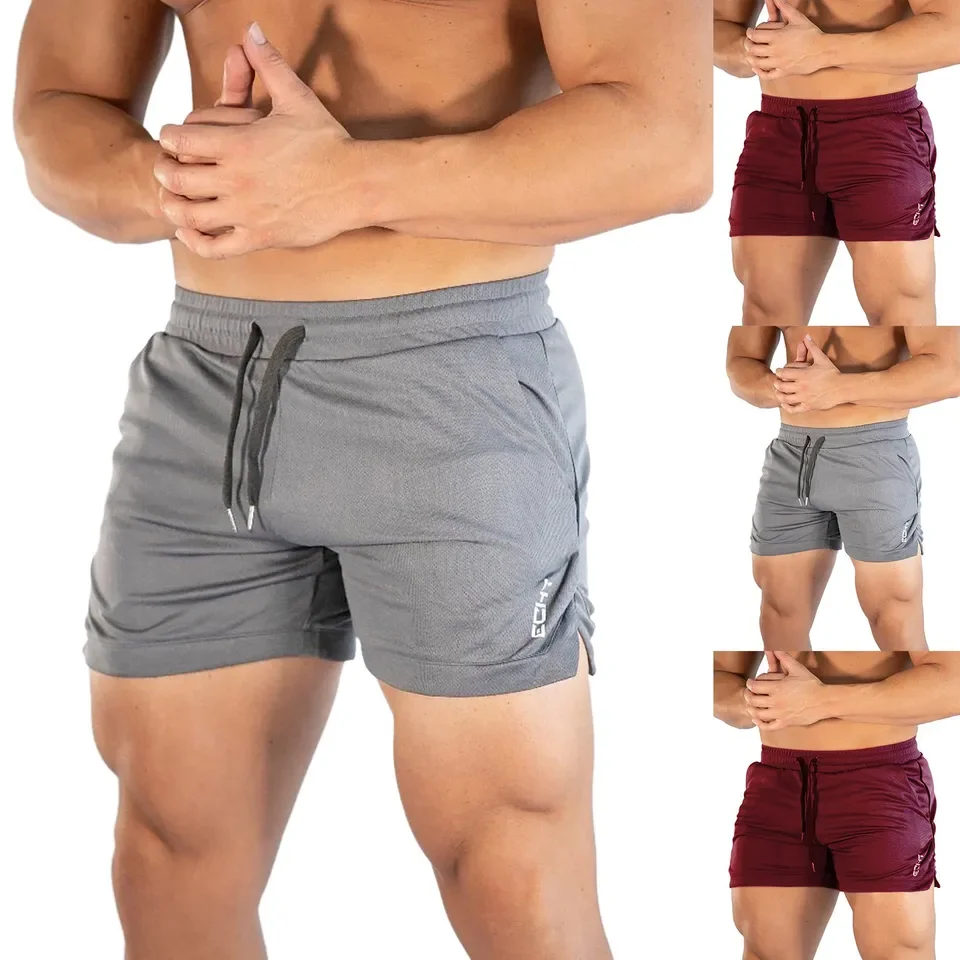 2025 الصيف السراويل الرياضية الرجال اللياقة البدنية Sweatpants كمال الاجسام سراويل قصيرة رجالي رياضة سريعة الجافة تنفس الركض شبكة الرجال السراويل #2