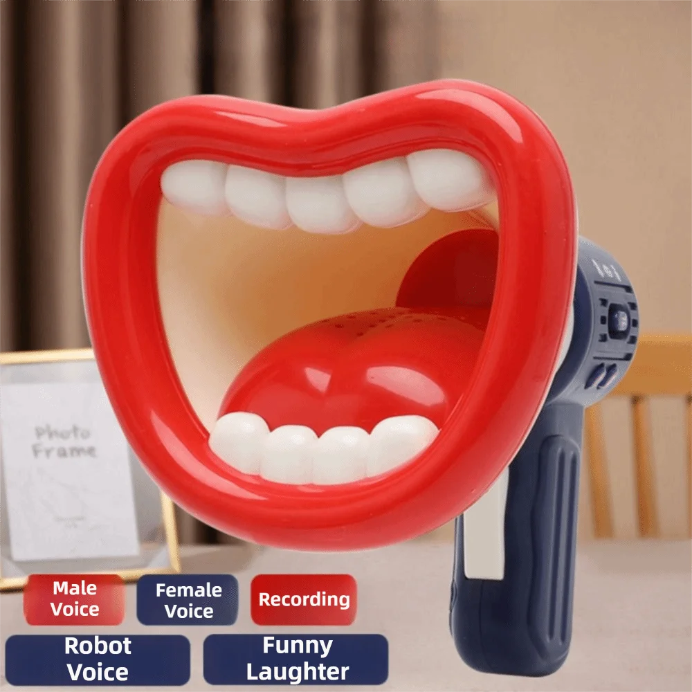 Novelty Lightweight Voice Changer Portable Anti Slip Loud Speaker Clear Sound Handheld Megaphone Multi-functional