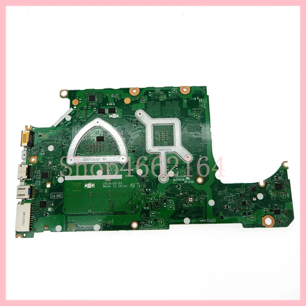 LA-G021P with R3-2200U R5-2500U CPU RX530-V2G GPU Laptop Motherboard For Acer Aspire A315-41G AN515-42 Notebook Mainboard