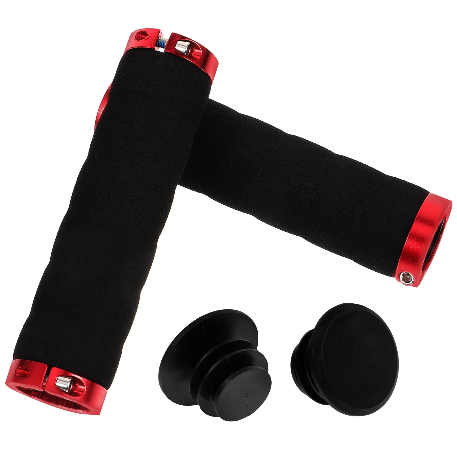

1 Pair Mountain Bike Handlebar Grips Shockproof Non Skid Covers For Road Bicycle Supplies Shockproof Cycling Grips Durability