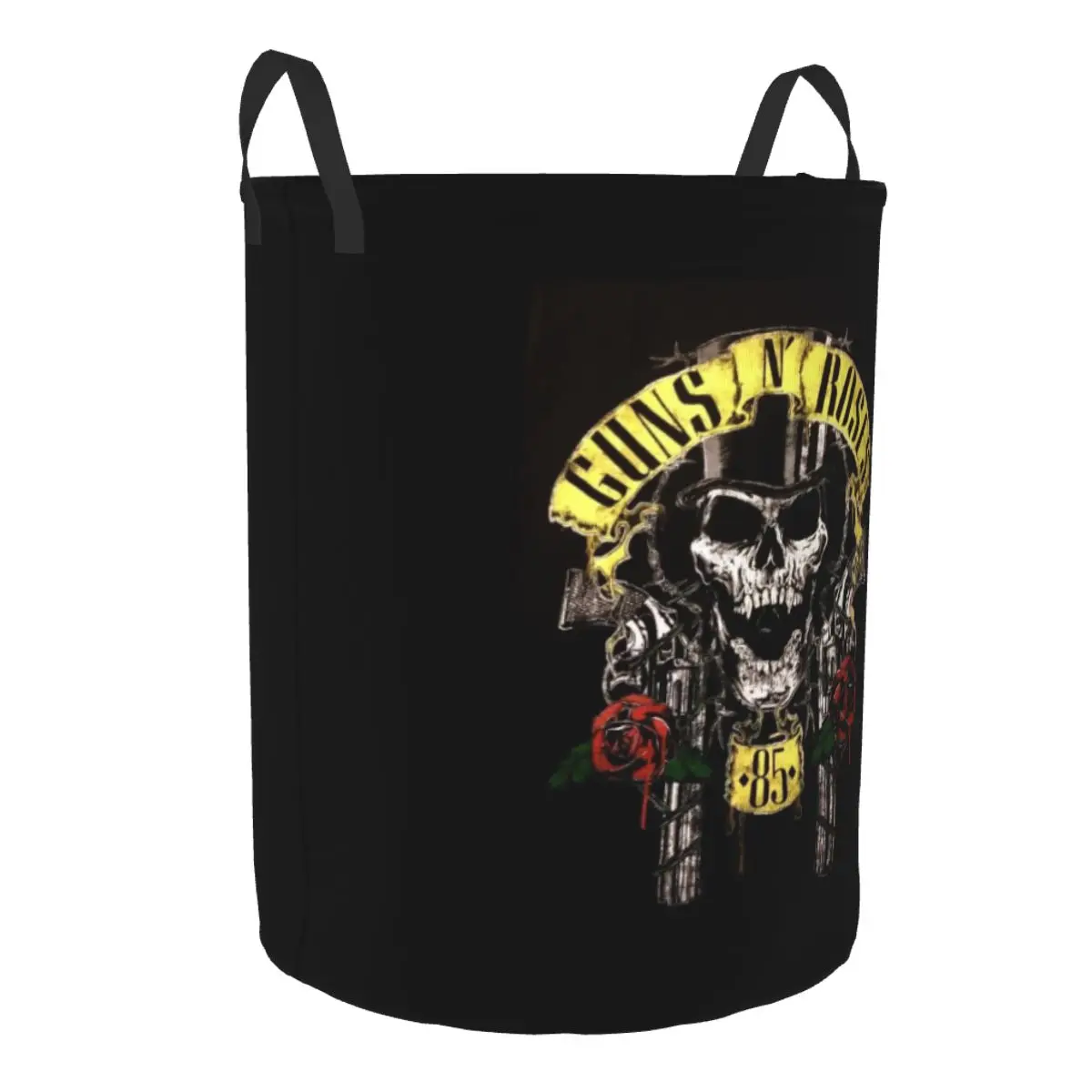 Guns N Roses 85 Laundry Basket Foldable Large Clothing Storage Bin Heavy Metal Baby Hamper