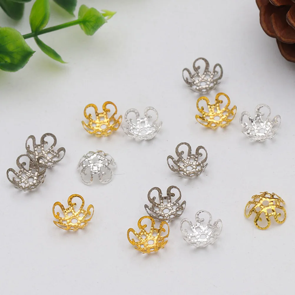 

600 Pcs Bead Caps Spacer DIY Accessories Scattered Beads Jewelry Making End Metal Findings