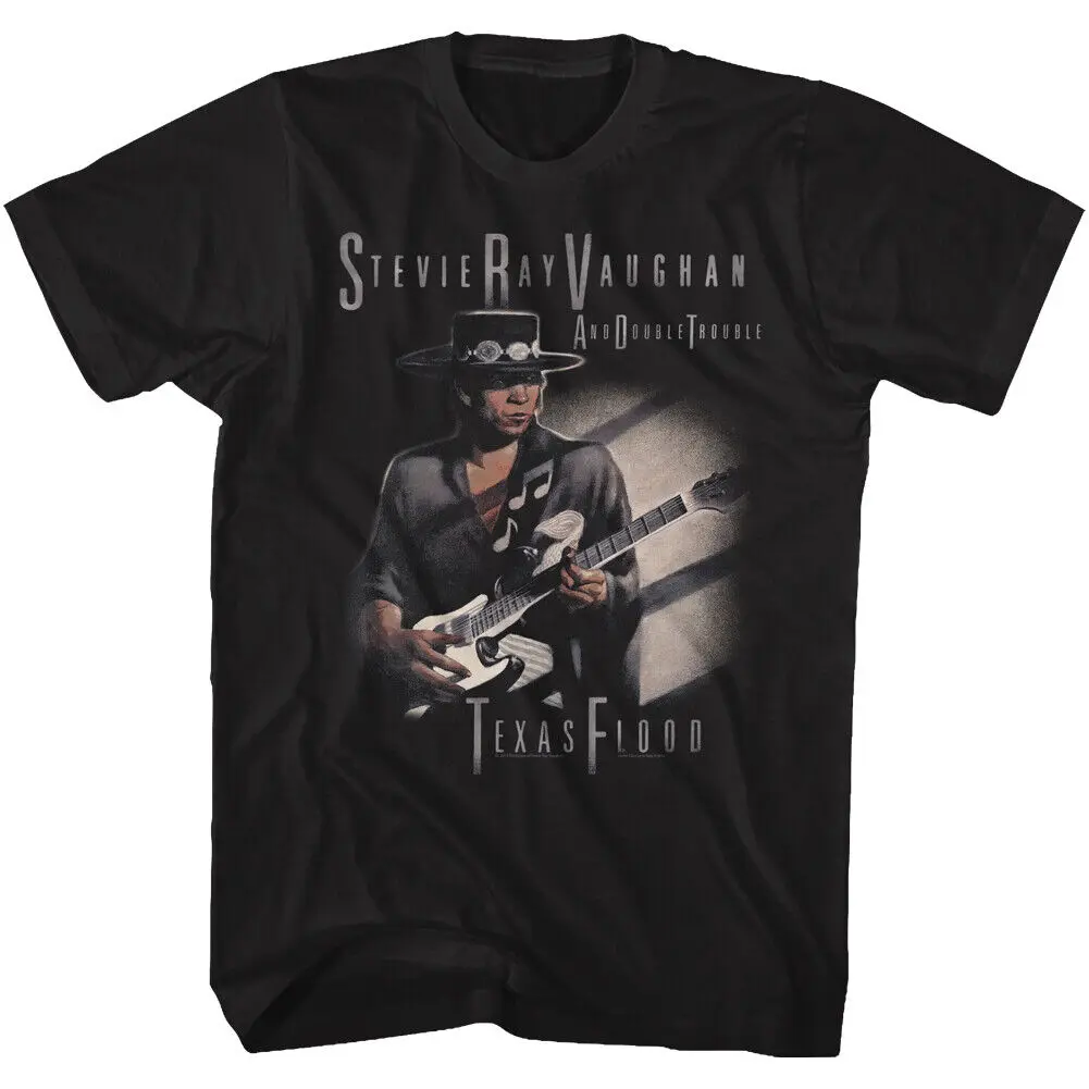 Stevie Ray Vaughan And Double Trouble Texas Flood Men's T Shirt Rock Music Merch