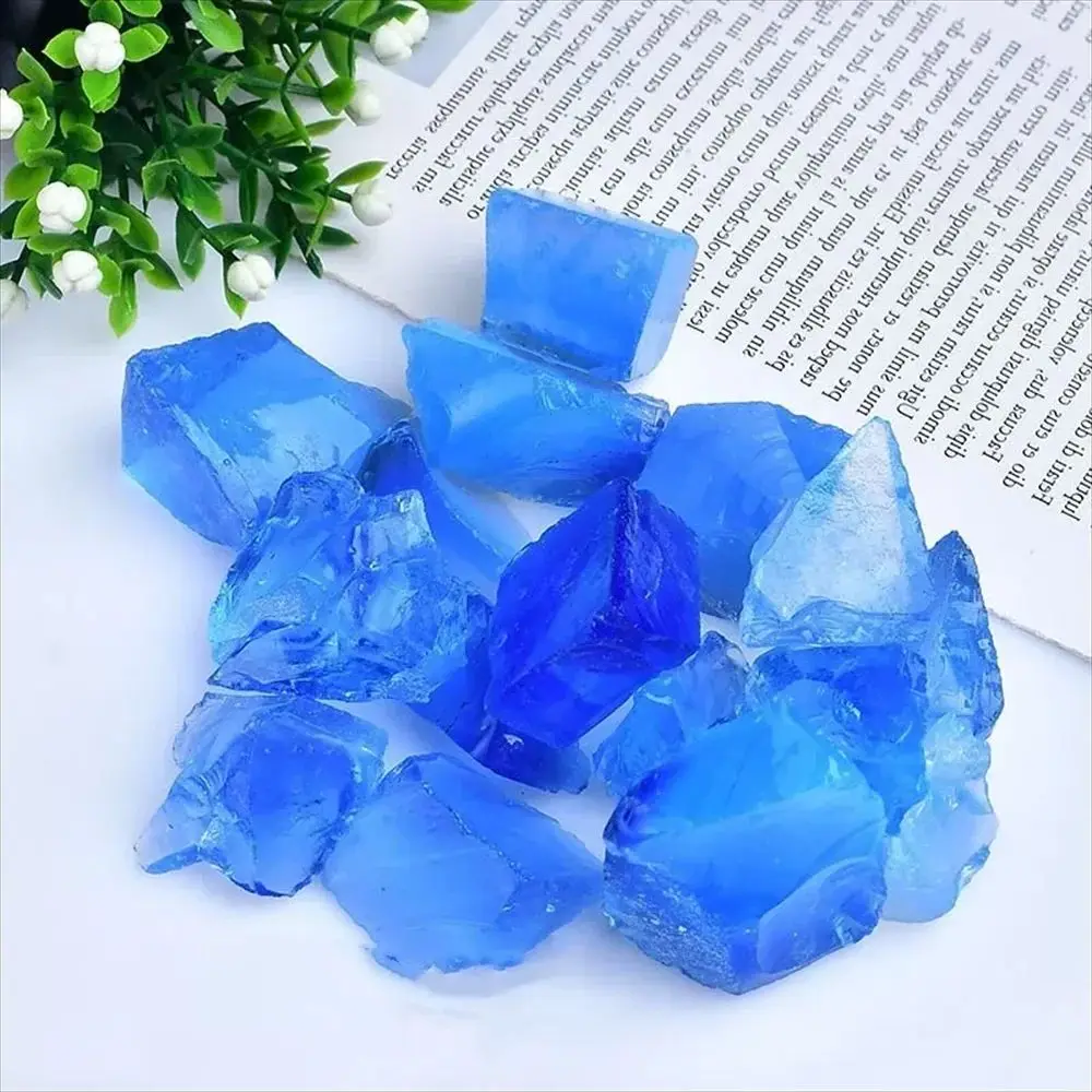 

Natural Blue Opal Rough Stones Quartz Crystal Raw Mineral Reiki Healing Crystals Gem Specimens Collectible Home Decoration