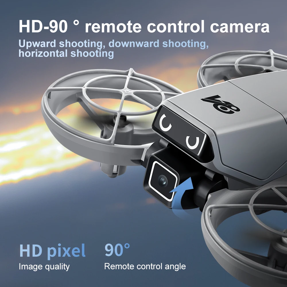 Xiaomi V86 الطائرة بدون طيار تحديد المواقع التدفق البصري كوادكوبتر HD كاميرا مزدوجة قابلة للطي تجنب العوائق الذكية التحكم عن بعد الهواء #5