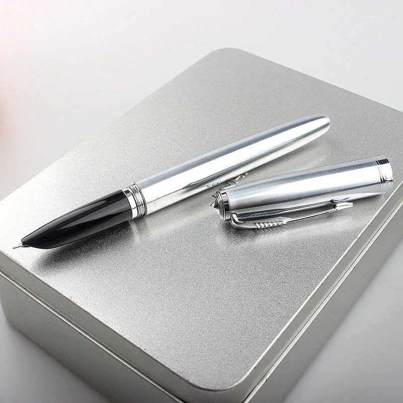 JINHAO 85 Fountain Pen stainless steel Feather Arrow classic Spin Stationery Office School Supplies