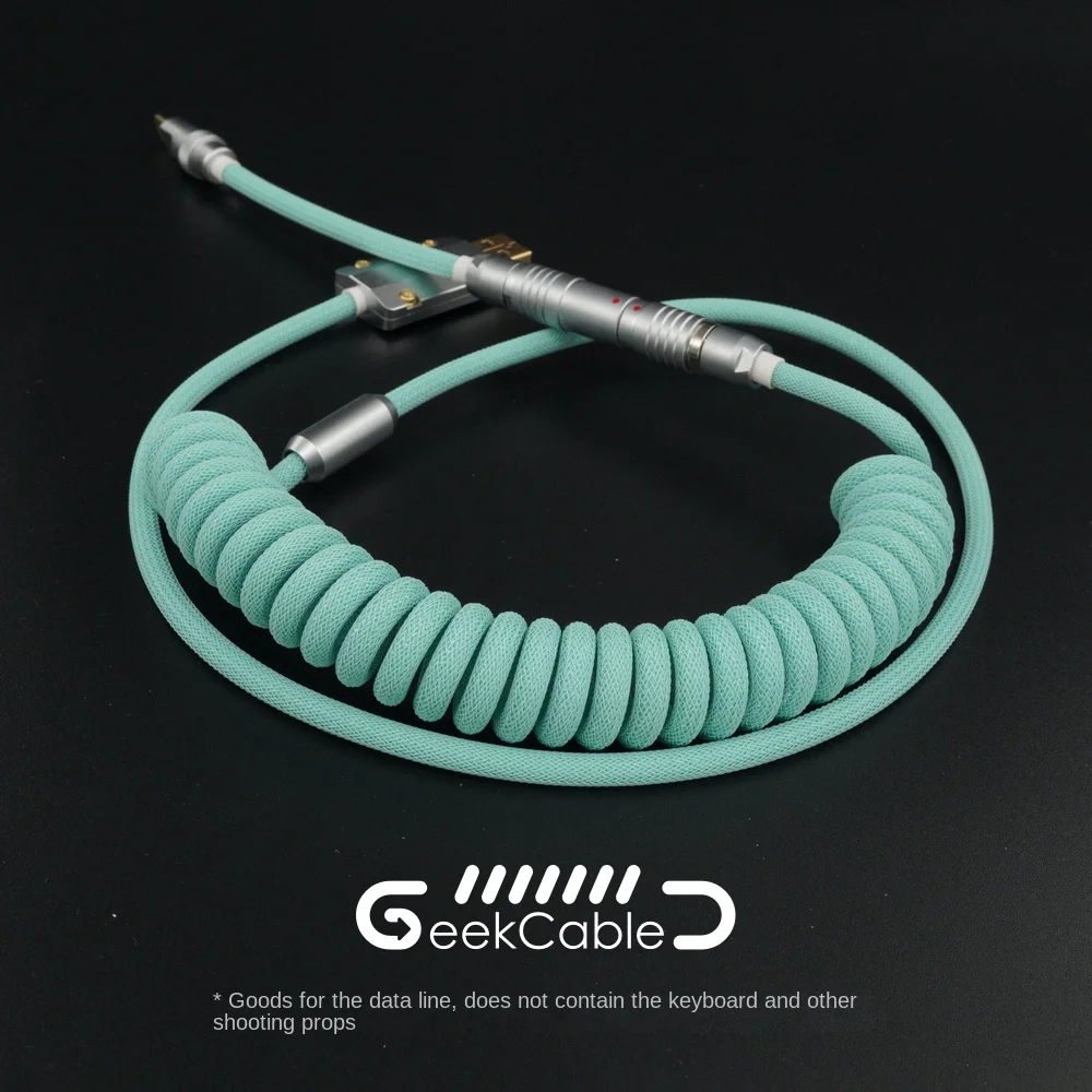 

GeekBable Handmade Computer Mechanical Keyboard Spring Data Cable Customization MOJO Weaving Tiffany Color