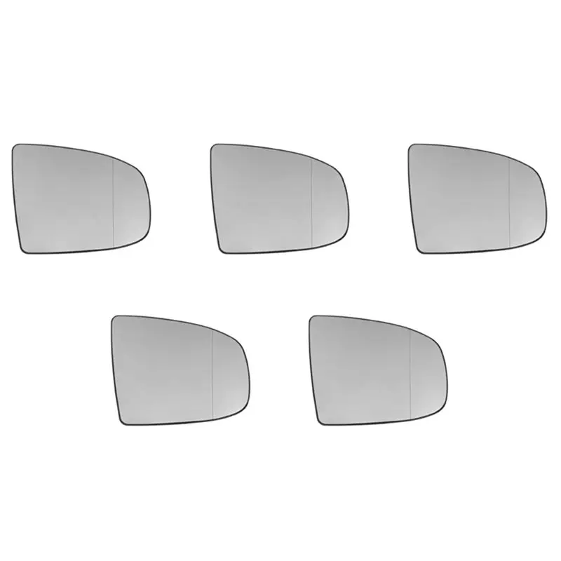 5X Right Side Rear View Mirror Side Mirror Glass Heated + Adjustment For BMW X5 E70 2007-2013 X6 E71 E72 2008-2014