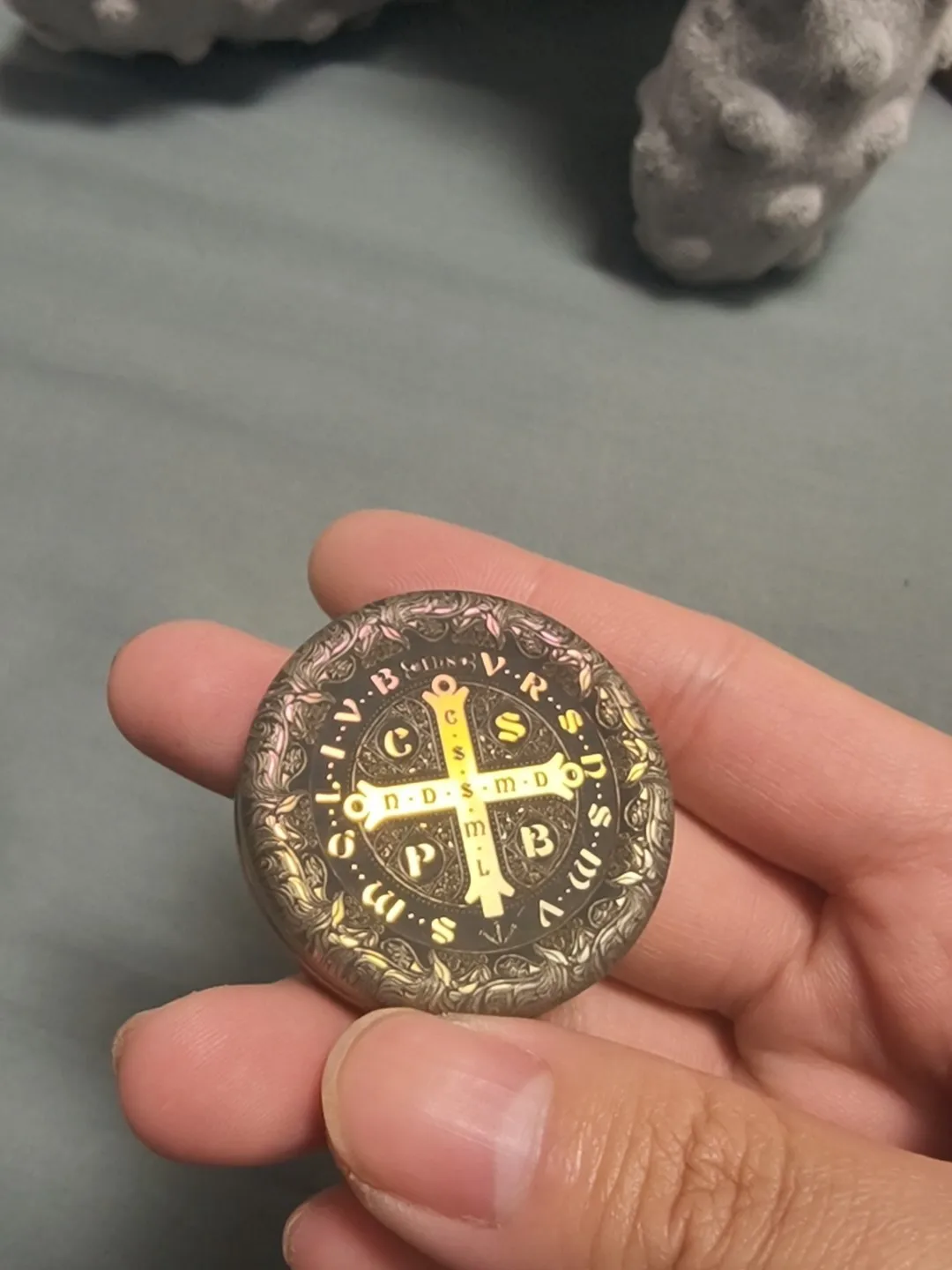 Freeedc Constantine titanium color engraving Pa Pa coin ppb, titanium color engraving