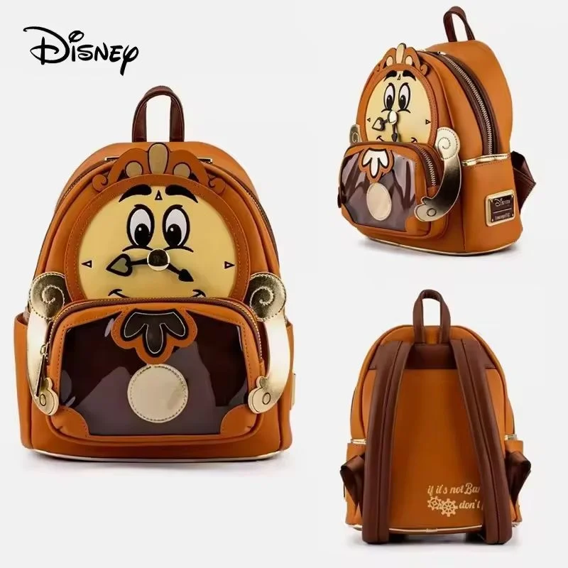 

New Disney Loungefly Lacc Beauty And Beast Bag Cartoon Cute Children'S Backpack Girl Mini Leisure Backpack For Girl Xmas Gift