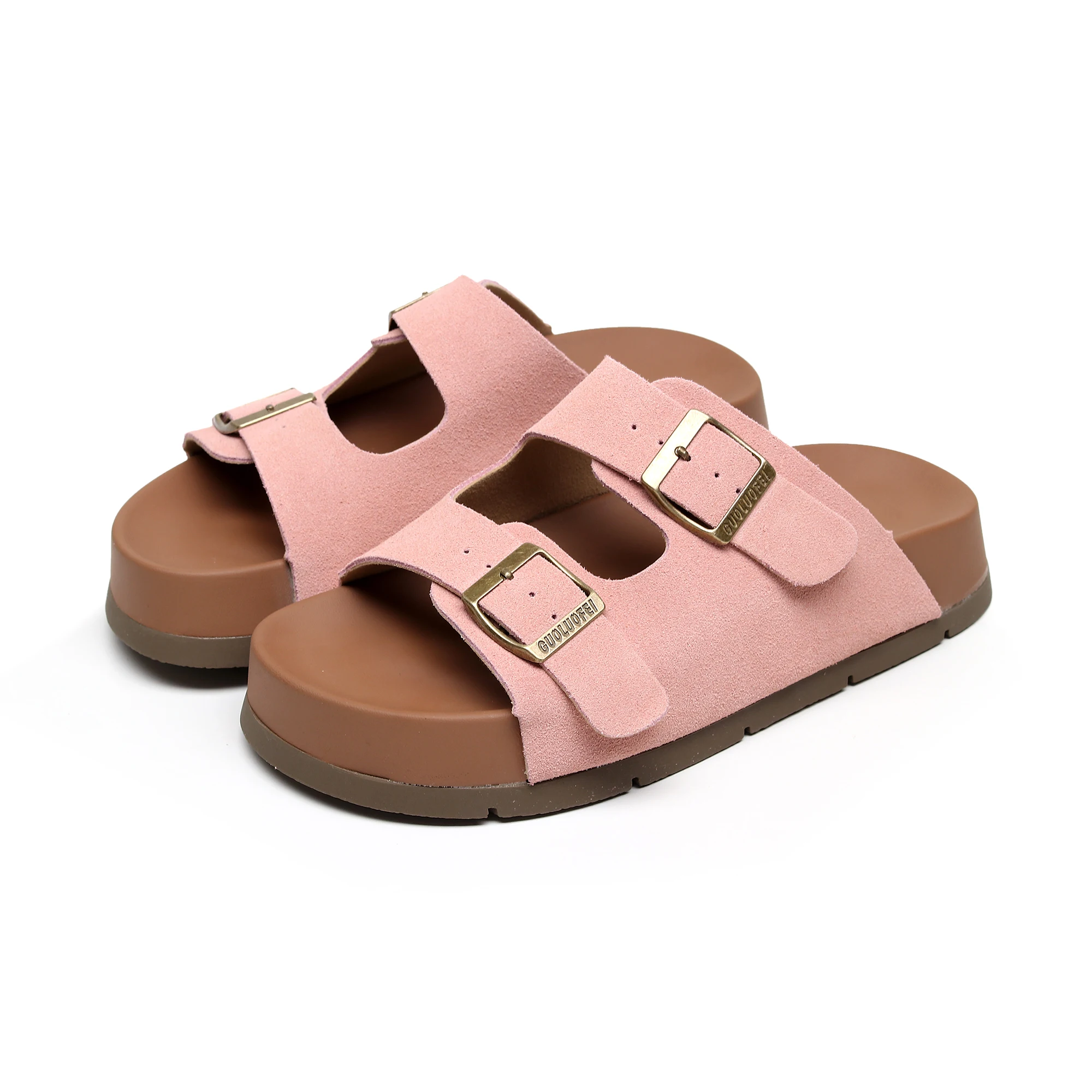

2025 New Heel Women's Sandals - Retro Open-Toe Platform Sandals with Adjustable Buckle Straps, Breathable Linen Upper & Cushione
