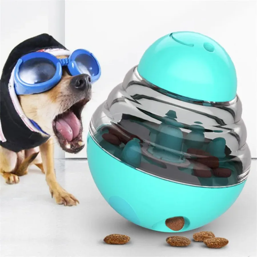 Juguetes para perros, bola de comida, dispensador de comida, bolas de entrenamiento interactivas para cachorros y gatos, vaso de alimentación lenta para mascotas, juguetes rompecabezas para perros, suministros para mascotas