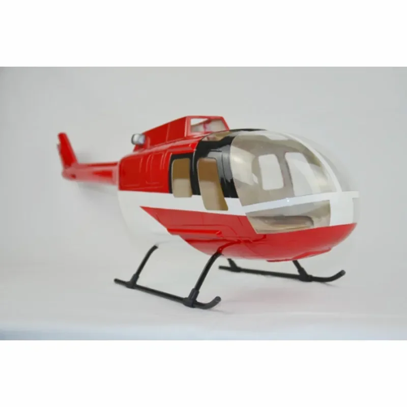 450 Size MBB BO-105 Glass Fiber Scale Fuselage Body Cover for RC Helicopter