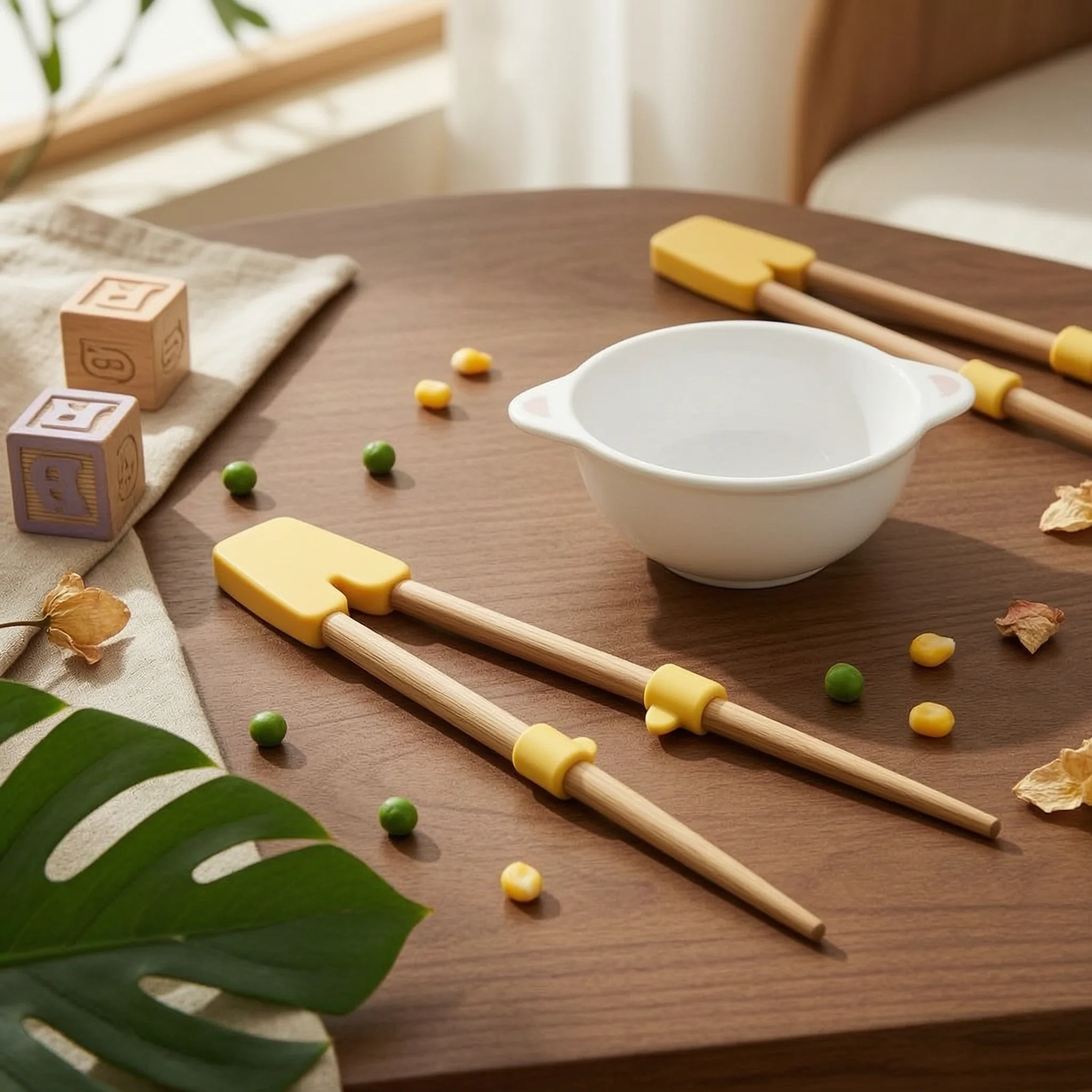 

Kids Learning Chopsticks No Splinters Learning Chopsticks Children's Tableware Reusable Phthalate-Free Safe