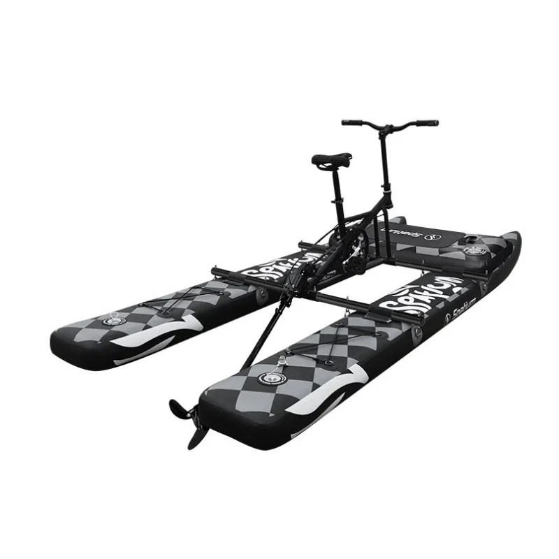 Stock in Eu/Us/Ru/AU warehouse New collection hydrobikes pontoons water bike pedal boats inflatable floating bicycle for sale