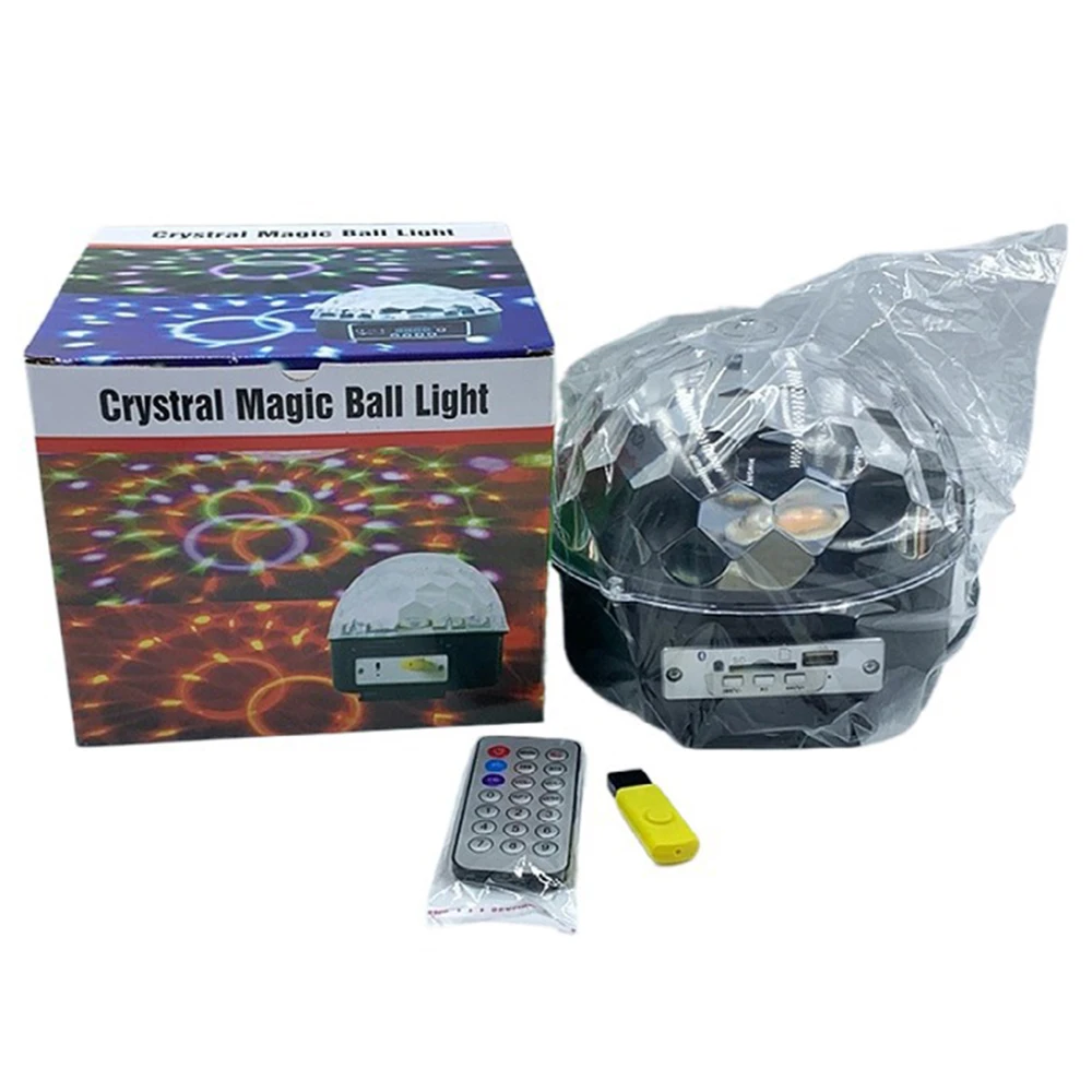 Crystal Magic Ball Light Bluetooth Speaker APP Control Stage Light KTV Flashing Light Colorful Ambient Light Family Party