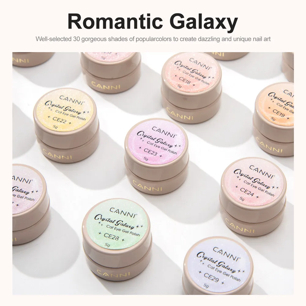Cani galaxie kristall katzenauge gel venalisa magnet malerei gel semi permanente uv lack hybrid lacke ge glitter uv farbe – Detail 5